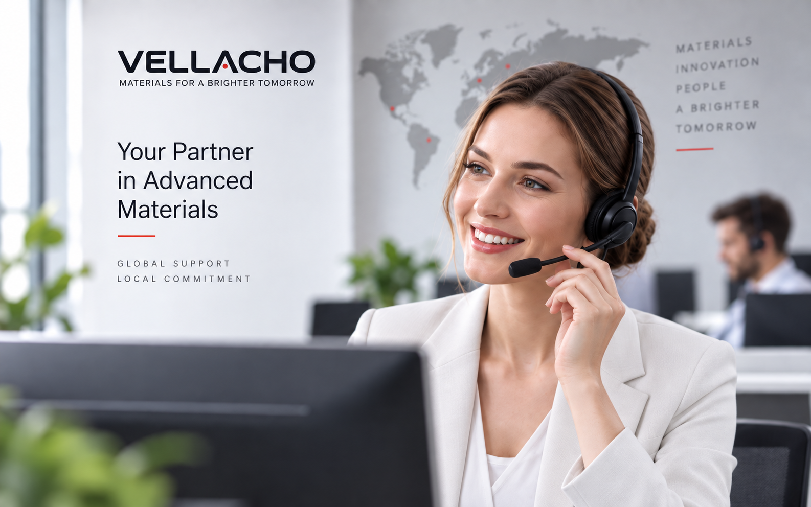 Customer service representative providing support