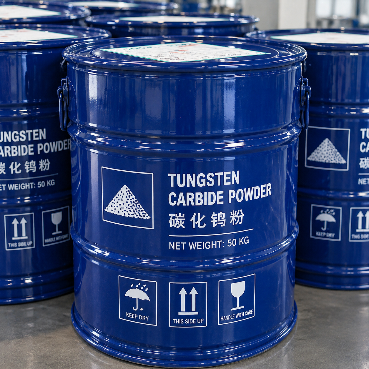 Tungsten carbide powder for cemented carbide cutting inserts