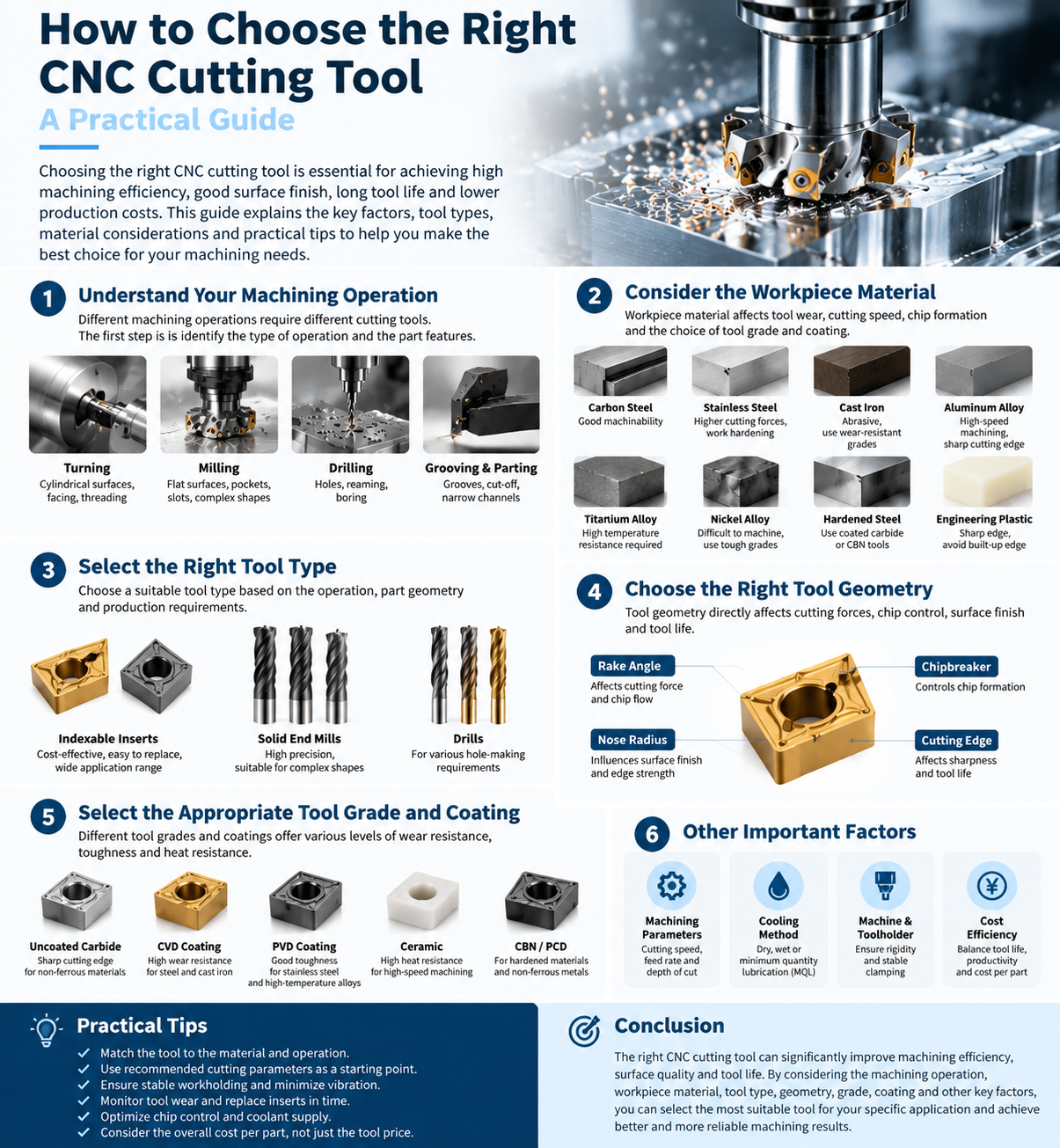 How to Choose the Right CNC Cutting Tool: A Practical Guide